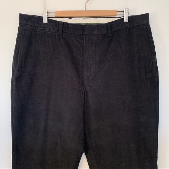 L.L. Bean Other - L.L Bean Men Size 40x32 Pants Corduroy Classic Fit Flat Front Warm Cozy Black